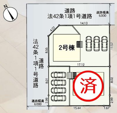 【区画図】 | 【新築分譲住宅　～クレイドルガーデン～】 山形市東青田　第4　☆全2棟☆ | 全2区画の分譲住宅です♪