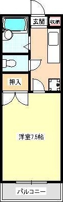 フローラ湖東の間取り