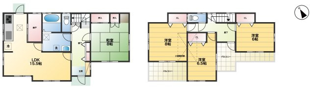 【間取り】 | 行田市大字埼玉　中古戸建