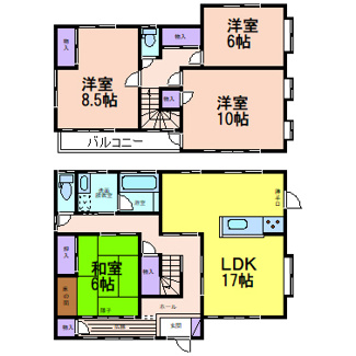 【間取り】 | KEM鹿沼市松原2期　中古戸建 | 〇間取り〇
４LDK
