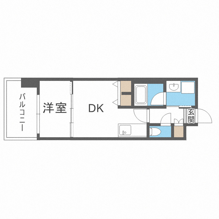 アーバネックス西長堀の間取り