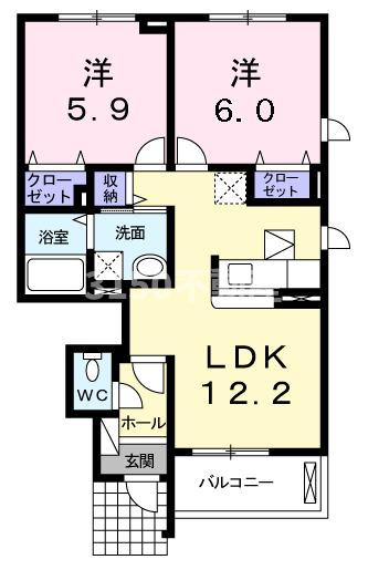 エスポアール・アンジュの間取り