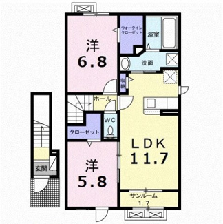 【間取り】 | グランバージェⅡＡ