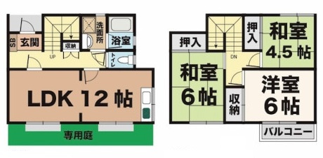 タウンハウス池上の間取り