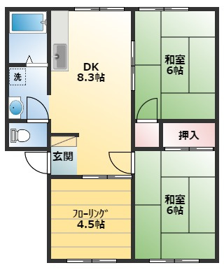 サンビレッジ桜馬場の間取り