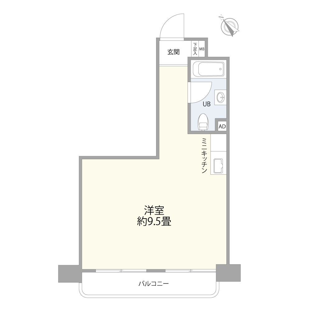 シャンボール築地の間取り