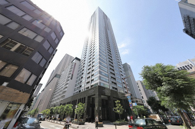 淀屋橋アップルタワーレジデンスの外観