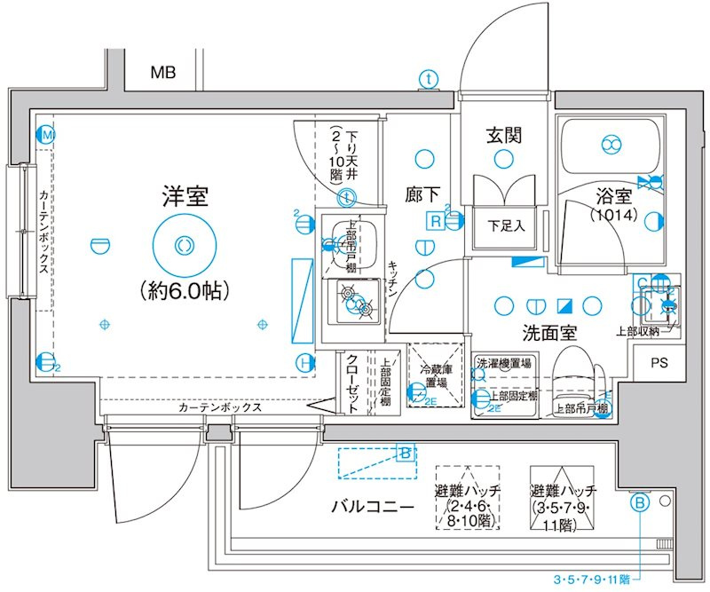 Le'a横濱サウスステージの間取り