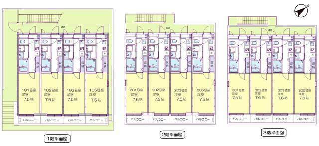 【間取り】 | フォレスト・コート | ２０２６年７月完成の新築アパ… 