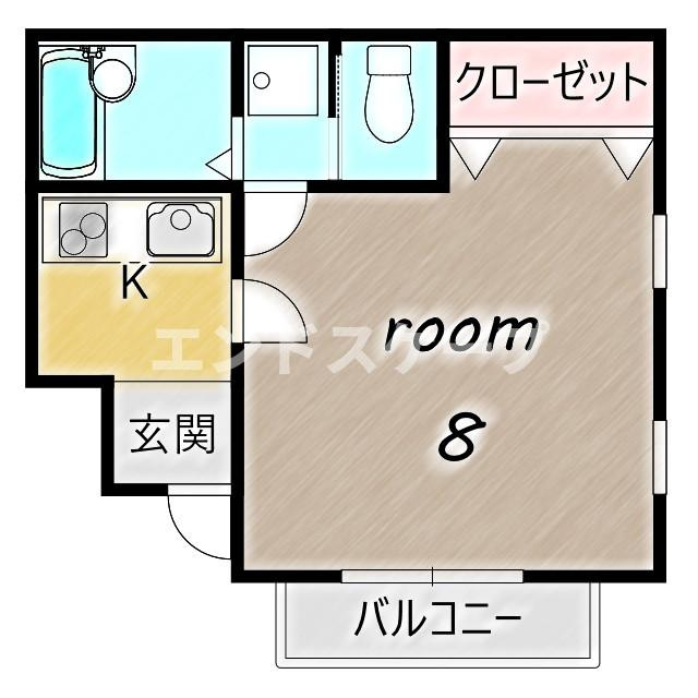 コーポミルクールの間取り|高崎、前橋のお部屋探しはエンドスケープまで！お客様の理想お聞かせ下さい♪