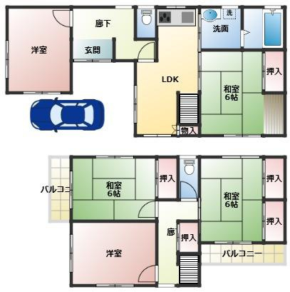 【間取り】 | 堺市美原区阿弥　中古戸建