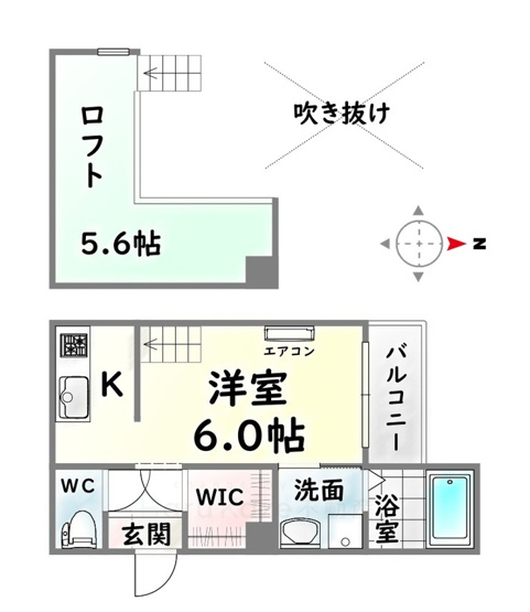 【間取り】 | ラシェンテ【名古屋市賃貸・ロフト付】