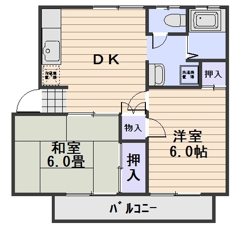 グランドールかたやまＢ棟の間取り