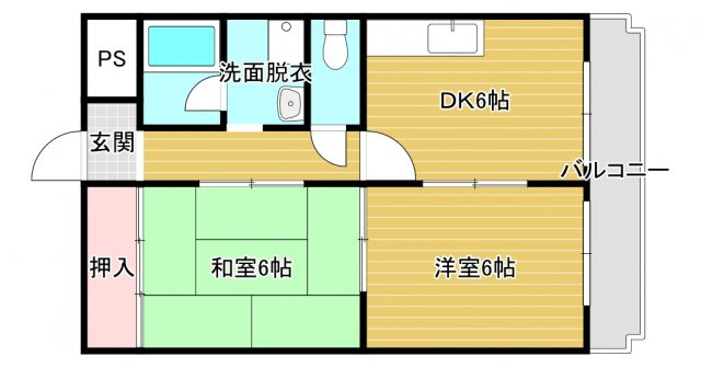 クレセントマンションの間取り