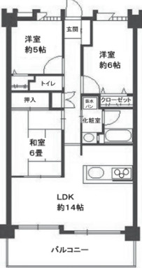 【間取り】 | ファミール鳥飼 | 現況優先。