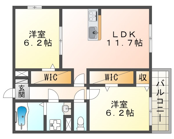 LES ENS FAMIIAUX Ⅸの間取り