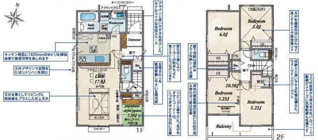 【BLOOMING GARDEN】　久喜市栗原4丁目　全3邸の間取り|〇3LDK〇
家事の負担を減らす『水廻り集中設計』♪
※4LDK間仕切り対応可