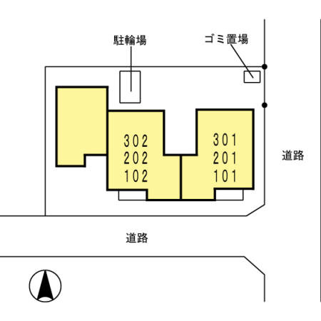 メゾン芙蓉の区画図