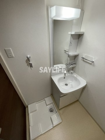 yumaison west の洗面所