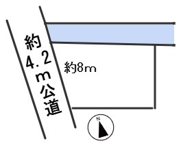 ６７０４７　岐阜市六条東2丁目土地の区画図