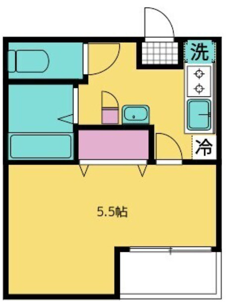 板橋区富士見町のアパートの間取り