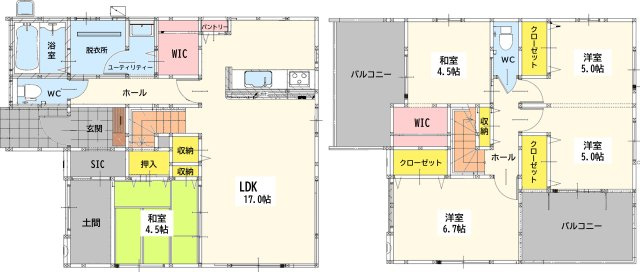 新築住宅　金剛１丁目１期の区画図