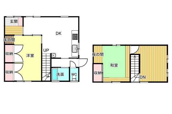 中古住宅　木戸町の間取り