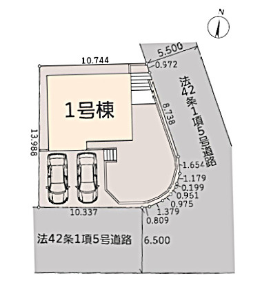 回遊しまくれる間取り！！鬼ごっこしてもいいけどキッチンは危ないからダメよ！！って言ってるその画が思わず浮かぶ。町名長くて大変だけど、スペックは高き【緑区長津田みなみ台７丁目】新築戸建の区画図