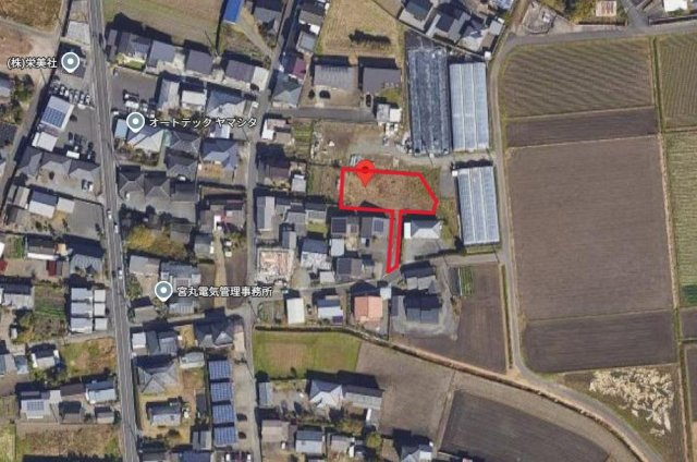 都城市金田町の売地の外観