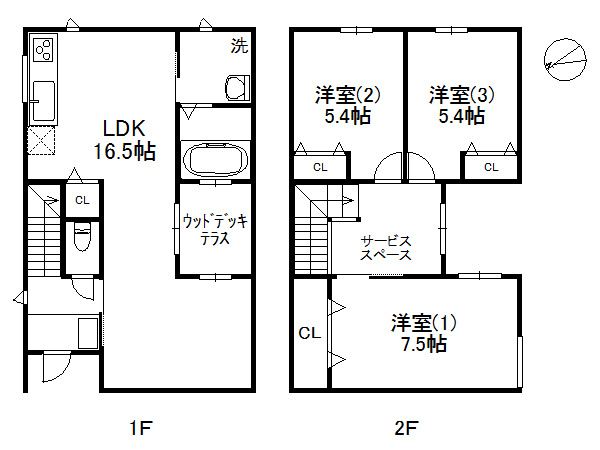 福浜戸建　福浜戸建ての間取り|福浜戸建