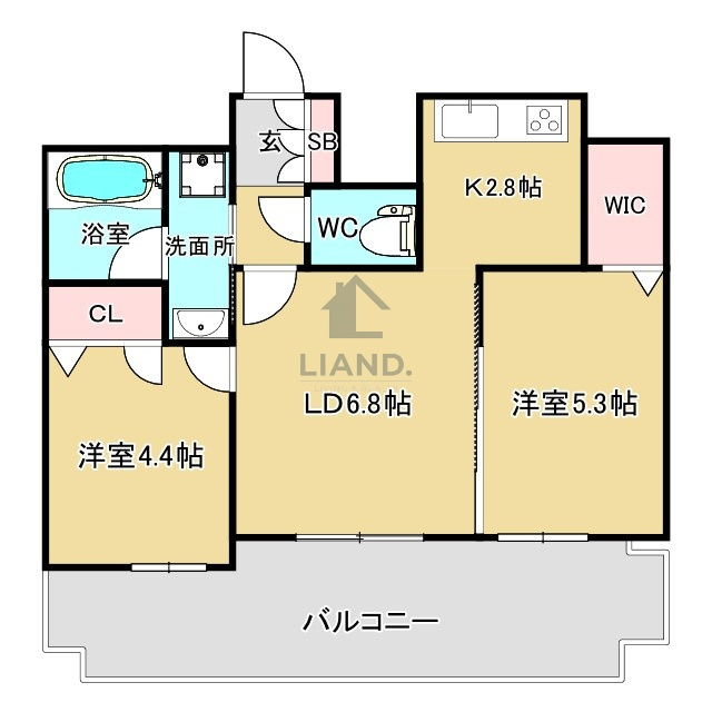 Quintet Minami Fukuokaの間取り|Quintet Minami Fukuoka