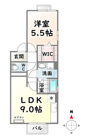 【間取り】 | セジュール里【名古屋市賃貸・ワンフロアー2戸】