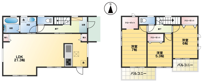 【外観】 | 行田市大字谷郷　新築戸建　全1棟　1号棟