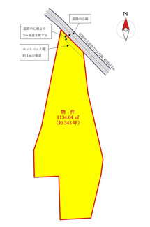 【土地図】 | 笠間市下市毛150坪売地