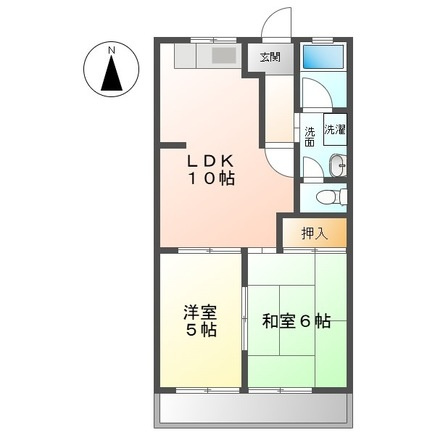 メゾンブランシェヨシダＢの間取り|間取り