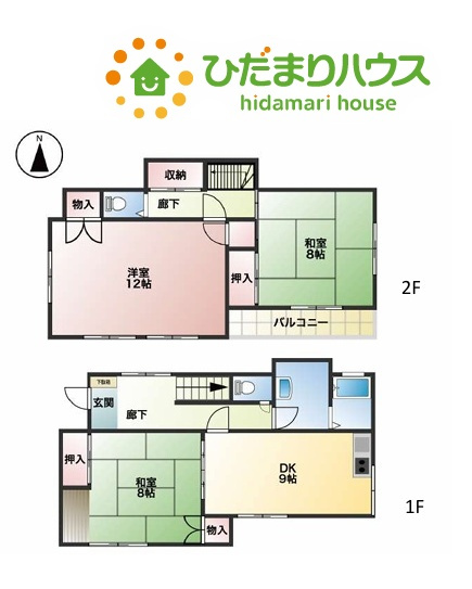 深谷市武蔵野　中古一戸建ての間取り