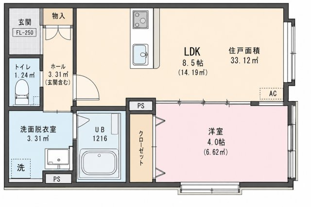 リノアネラ合川の間取り