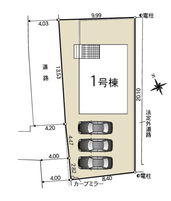【区画図】 | 沼津市大塚第17　新築戸建　全1棟