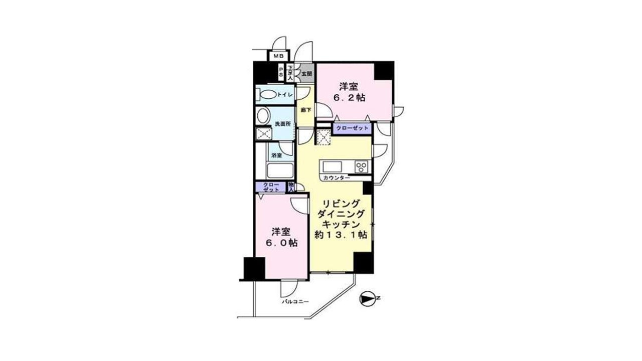サニーコート八王子第２　の間取り
