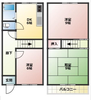 【間取り】 | 西宮市　東鳴尾町１丁目　中古テラス