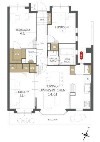 【間取り】レクセルマンション京王堀之内 