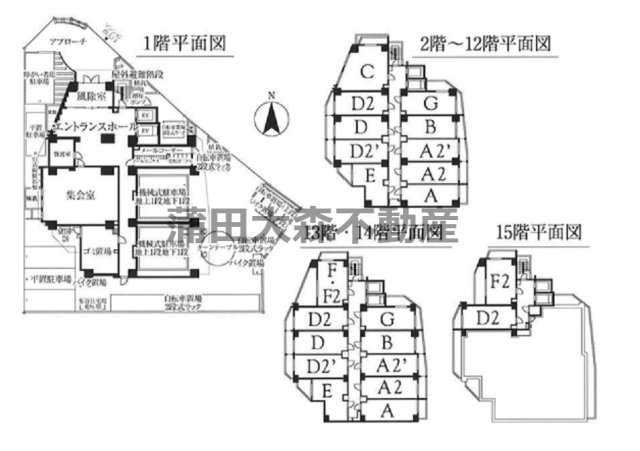 スパシエ蒲田グランドタワーの区画図