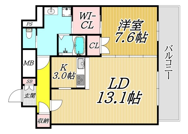 ベルファース尼崎の間取り