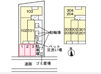 ヒカルサ尼崎若王寺の区画図