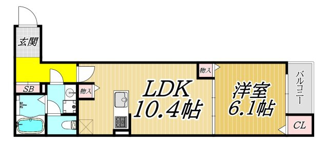 ヒカルサ尼崎若王寺の間取り
