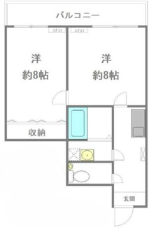 【間取り】 | 中野薬師マンション | 間取りです。