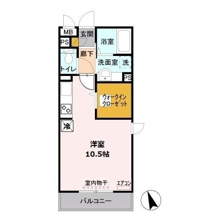 ロイヤルヒル三郷　仲介手数料（賃料の1.10ヵ月）の50％OFF対象物件！の間取り