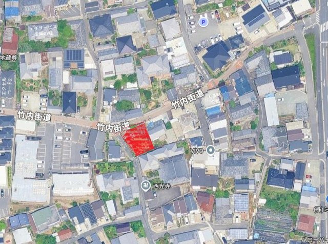 北区金岡町　売土地の地図