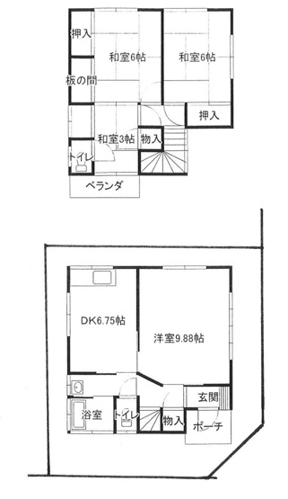 【間取り】 | 坂戸市関間1丁目　中古戸建