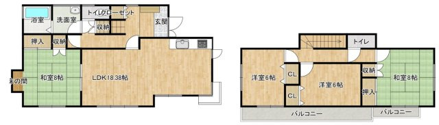 【間取り】 | 坂戸市鶴舞2丁目　中古戸建